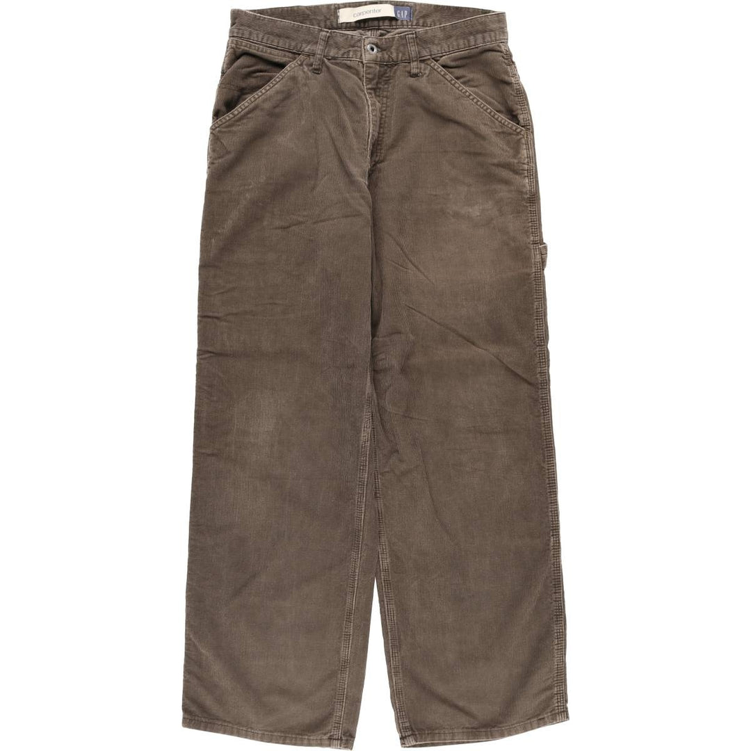 GAP Carpenter Corduroy Pants, Painter Pants, Men's, Size W33 cotton brown type Vintage Second Hand