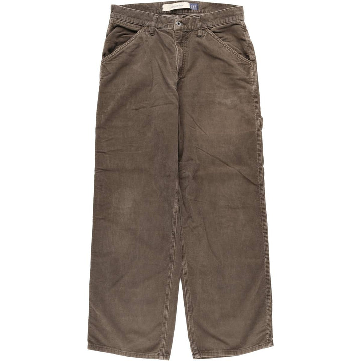GAP Carpenter Corduroy Pants, Painter Pants, Men's, Size W33 cotton brown type Vintage Second Hand