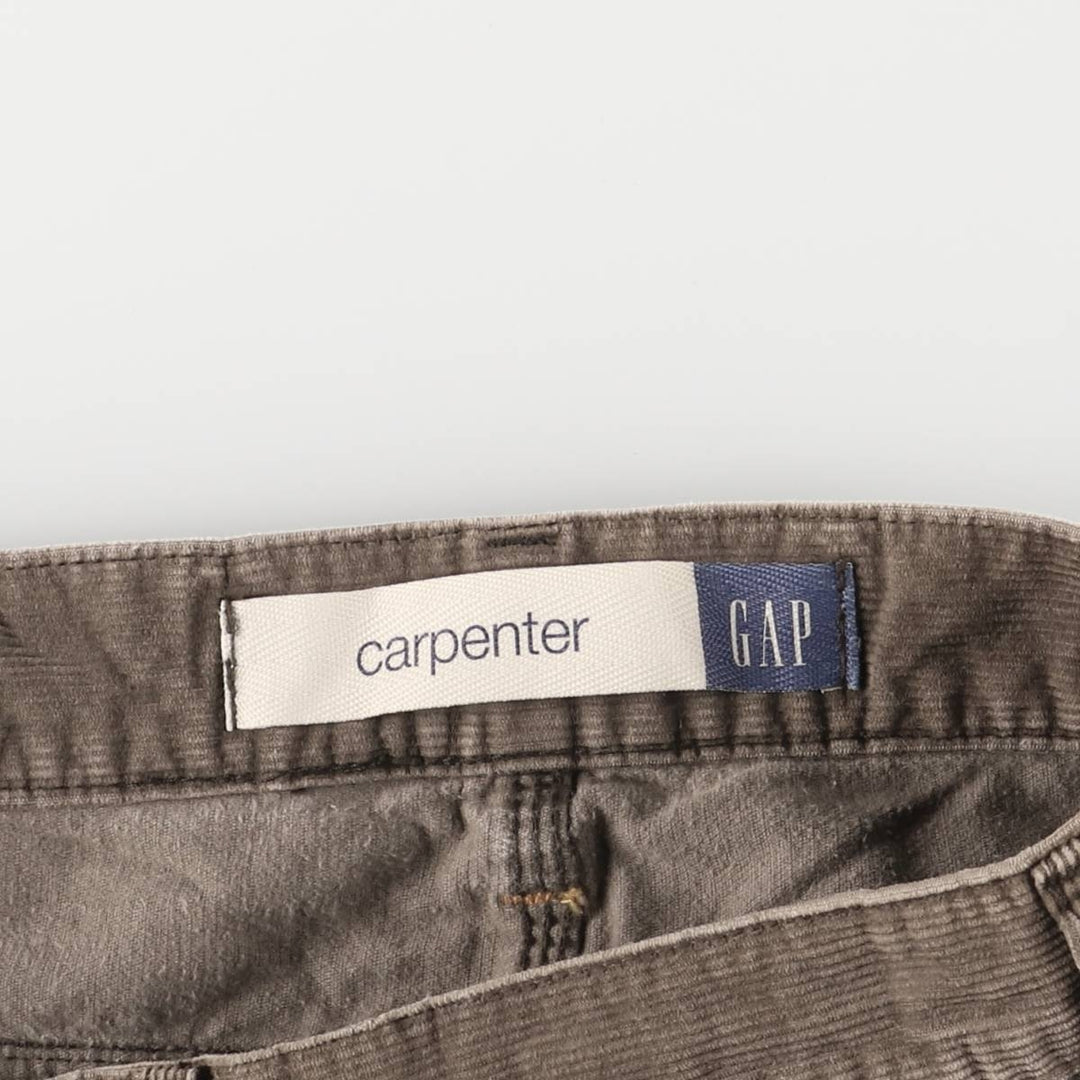 GAP Carpenter Corduroy Pants, Painter Pants, Men's, Size W33 cotton brown type Vintage Second Hand