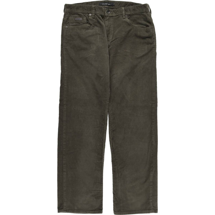 Calvin Klein Jeans corduroy pants, men's size W36 cotton Khaki type Vintage Second Hand