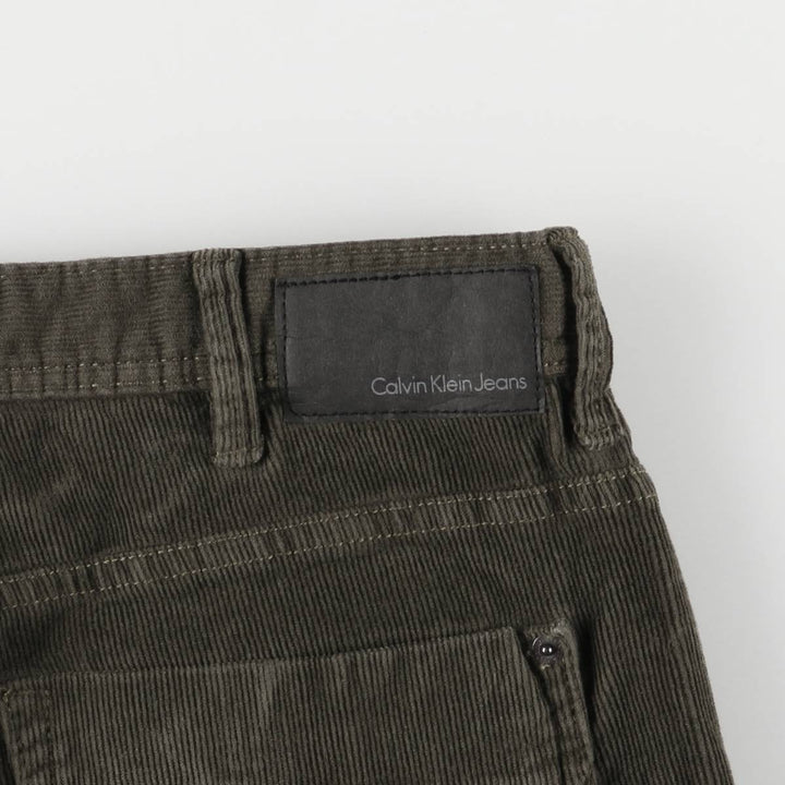 Calvin Klein Jeans corduroy pants, men's size W36 cotton Khaki type Vintage Second Hand