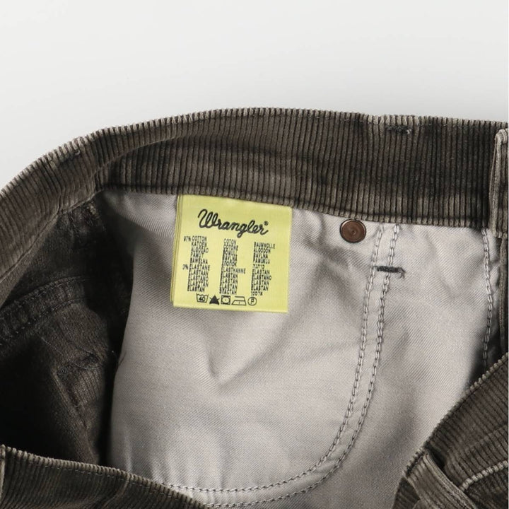 Wrangler Texas Stretch Corduroy Pants, Men's, Size 34 cotton Khaki type Vintage Second Hand