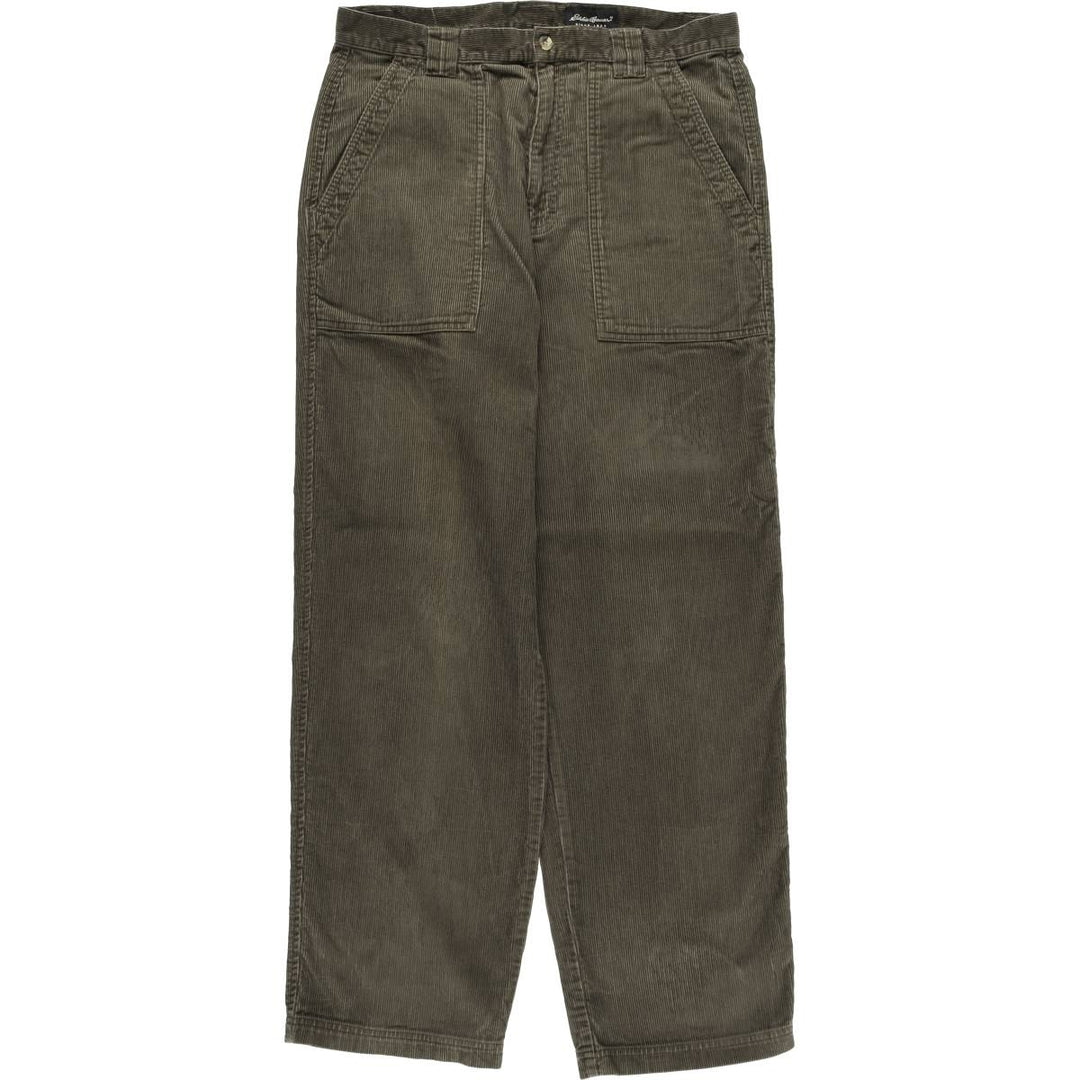 Eddie Bauer Men's Corduroy Pants, Size W35 cotton Khaki type Vintage Second Hand