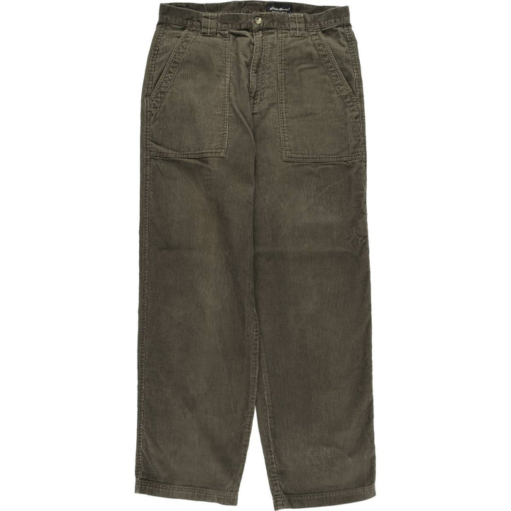 Eddie Bauer Men's Corduroy Pants, Size W35 cotton Khaki type Vintage Second Hand