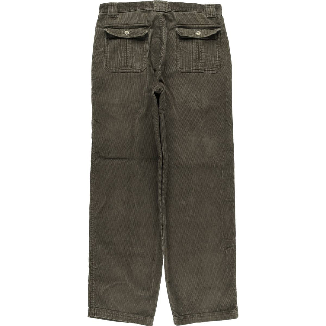 Eddie Bauer Men's Corduroy Pants, Size W35 cotton Khaki type Vintage Second Hand