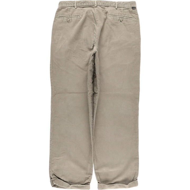 Dockers Recode Two-Pleated Corduroy Pants, Men's, Size W37 cotton Beige type Vintage Second Hand
