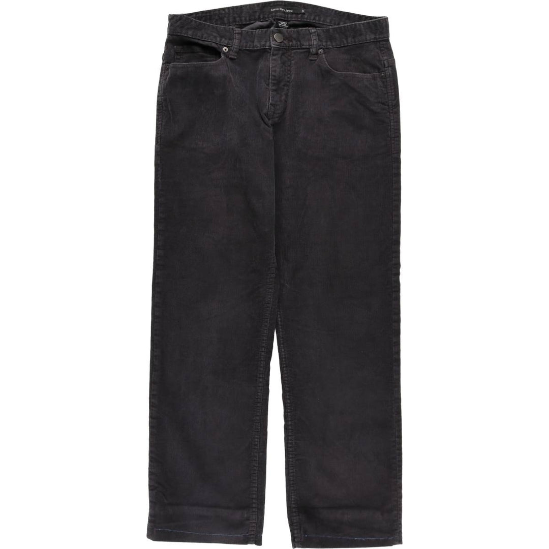 Calvin Klein Jeans corduroy pants for men, size W35 cotton black type Vintage Second Hand