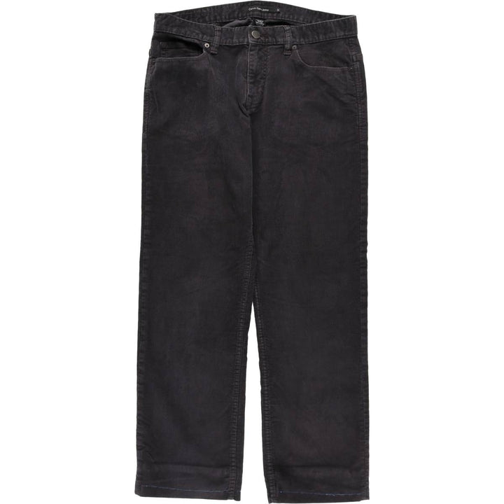 Calvin Klein Jeans corduroy pants for men, size W35 cotton black type Vintage Second Hand