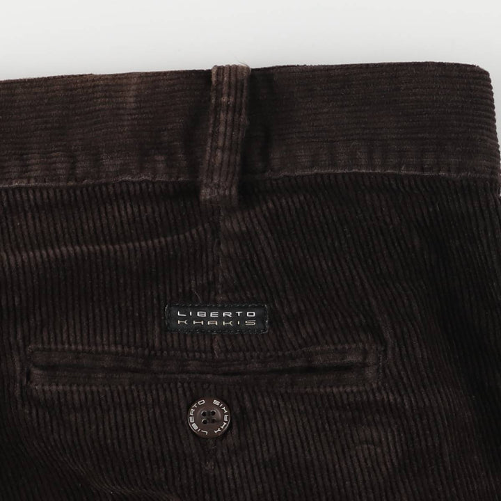 LIBERTO KHAKIS Corduroy Pants Men's Size 36 cotton brown type Vintage Second Hand