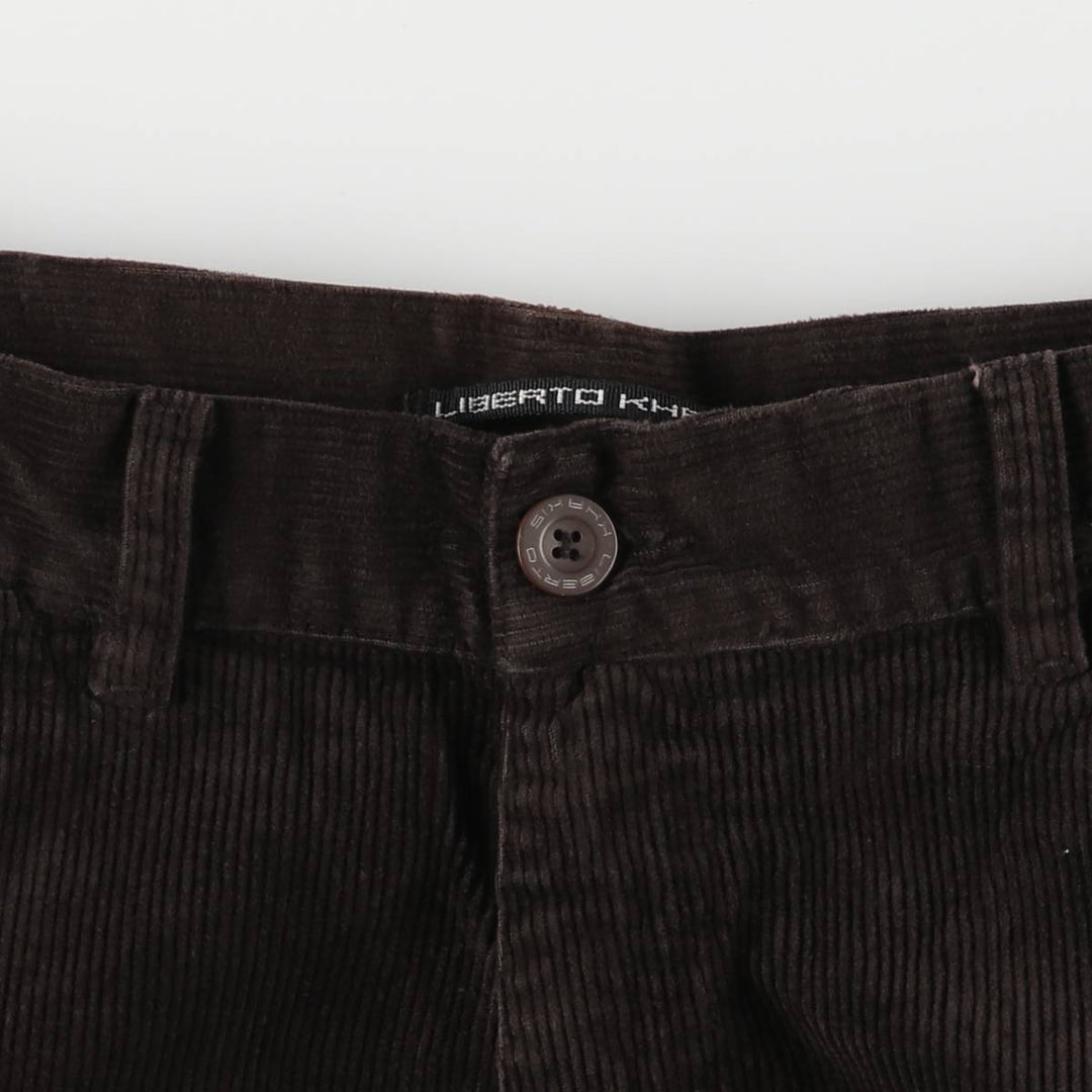 LIBERTO KHAKIS Corduroy Pants Men's Size 36 cotton brown type Vintage Second Hand