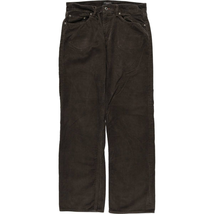 Banana Republic Straight Fit Corduroy Pants, Men's, Size 35 cotton brown type Vintage Second Hand