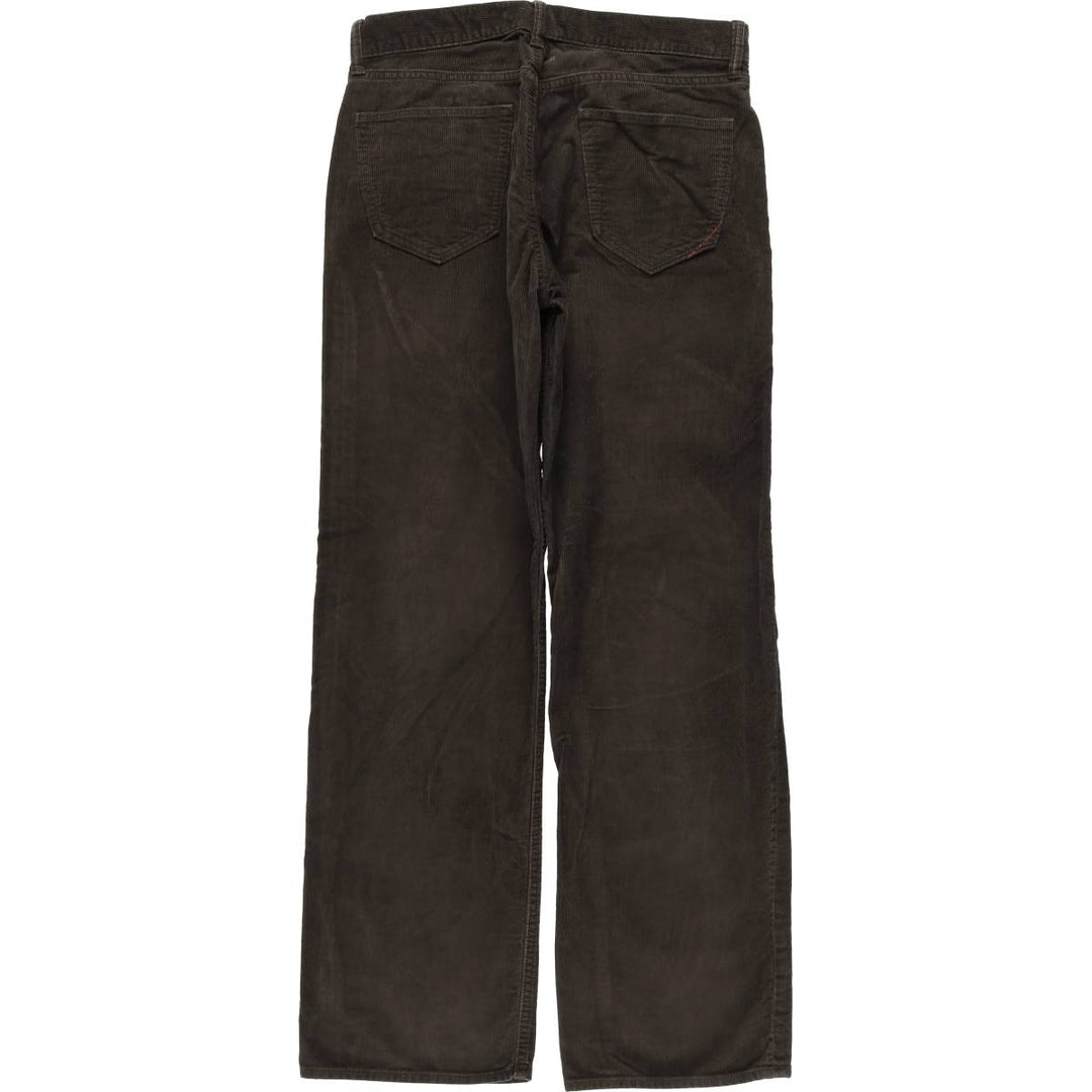 Banana Republic Straight Fit Corduroy Pants, Men's, Size 35 cotton brown type Vintage Second Hand