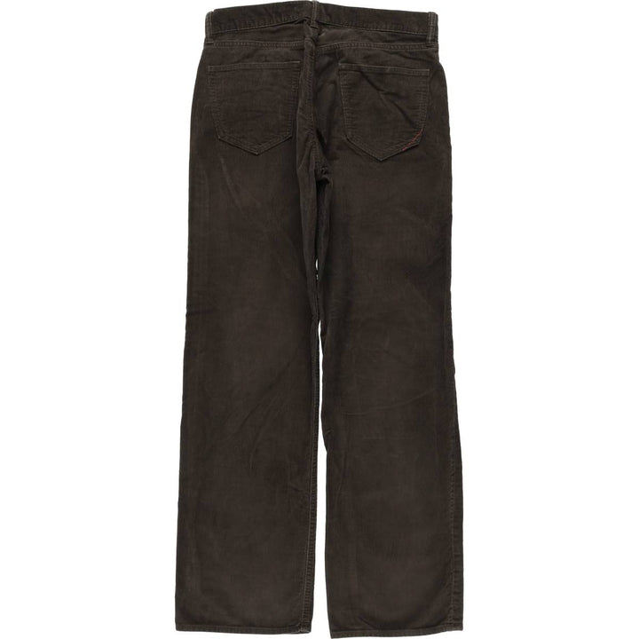 Banana Republic Straight Fit Corduroy Pants, Men's, Size 35 cotton brown type Vintage Second Hand