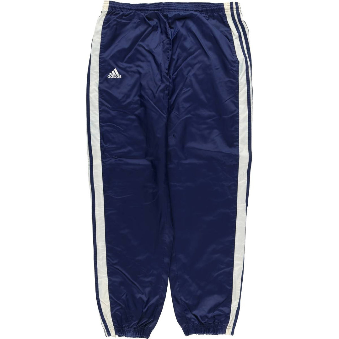 Adidas Team nylon pants, men's size M Nylon blue type Vintage Second Hand