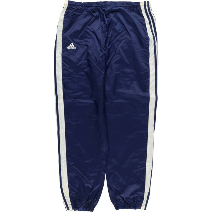 Adidas Team nylon pants, men's size M Nylon blue type Vintage Second Hand