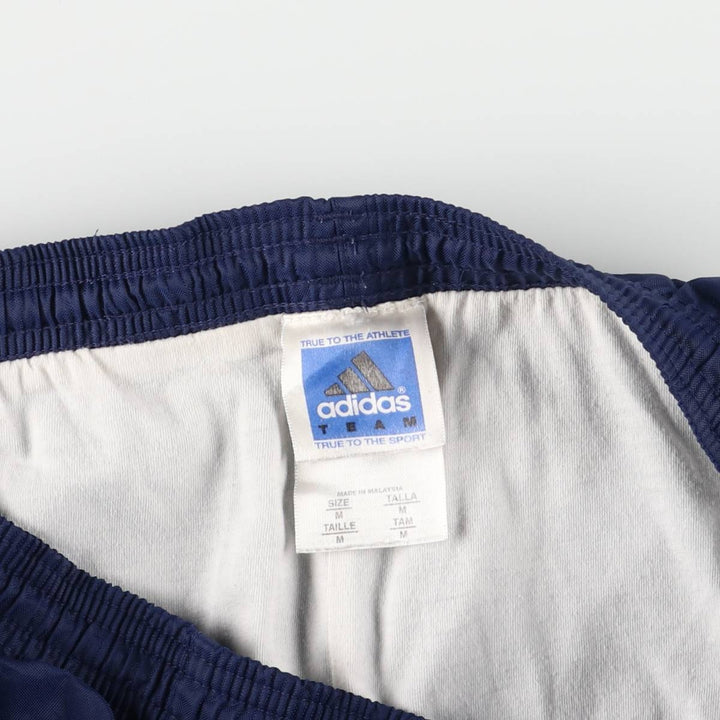 Adidas Team nylon pants, men's size M Nylon blue type Vintage Second Hand
