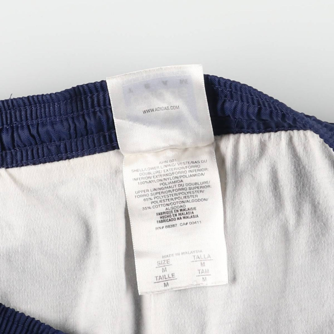 Adidas Team nylon pants, men's size M Nylon blue type Vintage Second Hand
