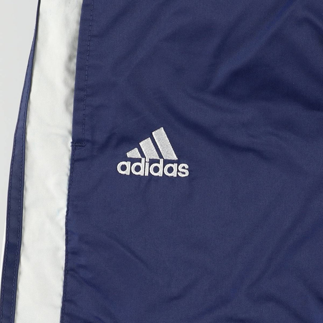 Adidas Team nylon pants, men's size M Nylon blue type Vintage Second Hand