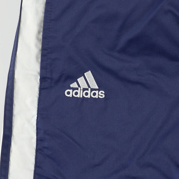 Adidas Team nylon pants, men's size M Nylon blue type Vintage Second Hand