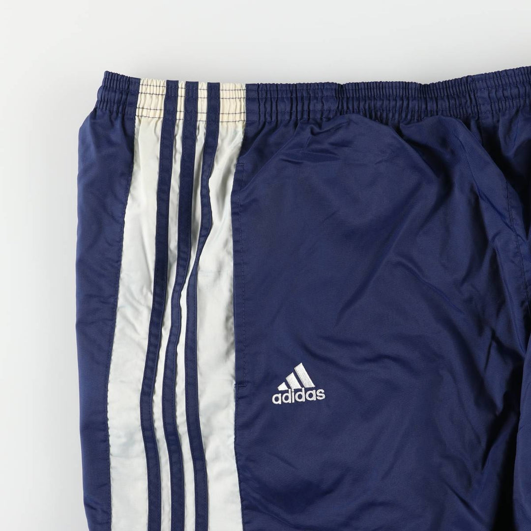 Adidas Team nylon pants, men's size M Nylon blue type Vintage Second Hand