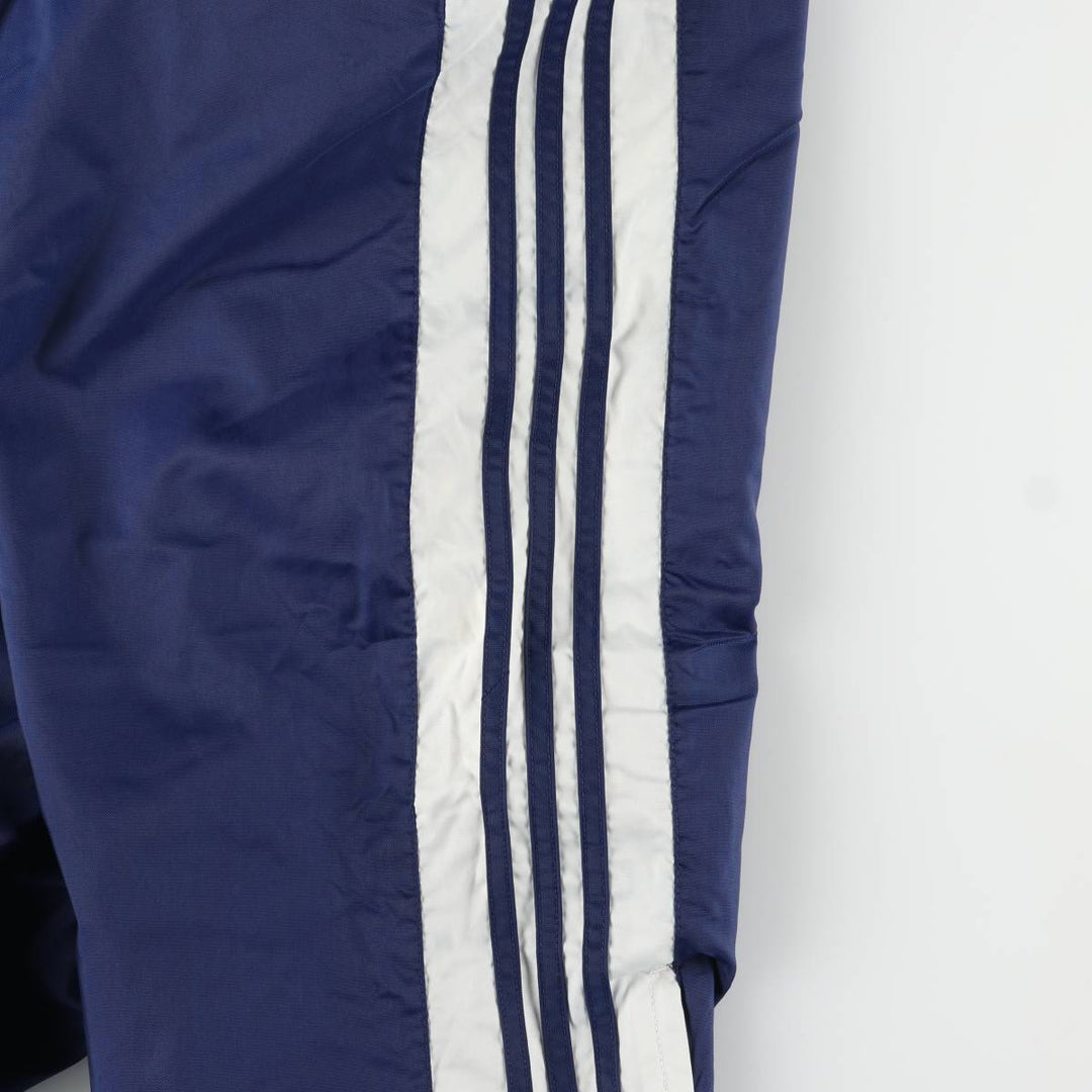 Adidas Team nylon pants, men's size M Nylon blue type Vintage Second Hand