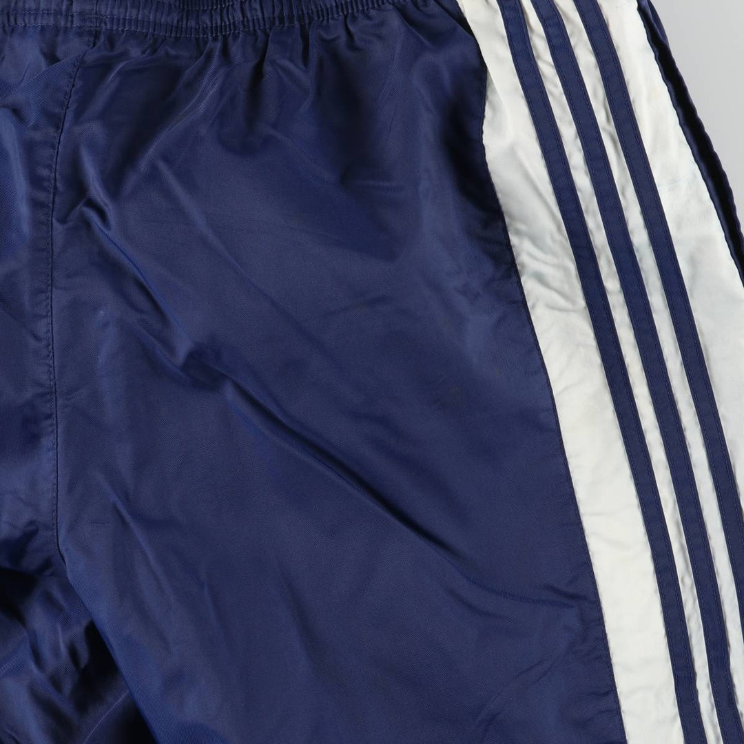Adidas Team nylon pants, men's size M Nylon blue type Vintage Second Hand