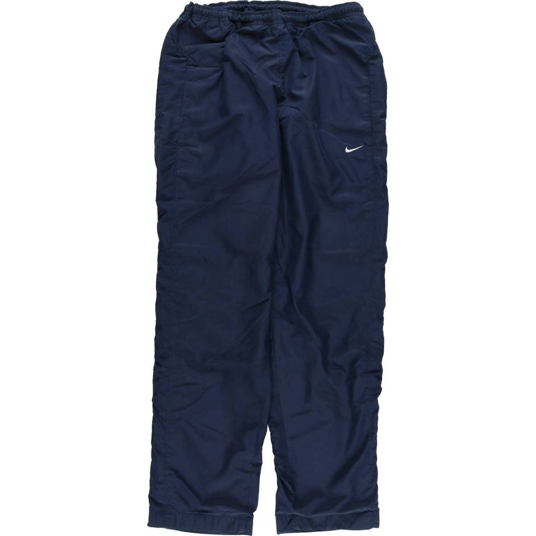 00'S Nike Warm-up Pants, Nylon Pants, Rustling Pants, Men's M Size polyester blue type Vintage Second Hand