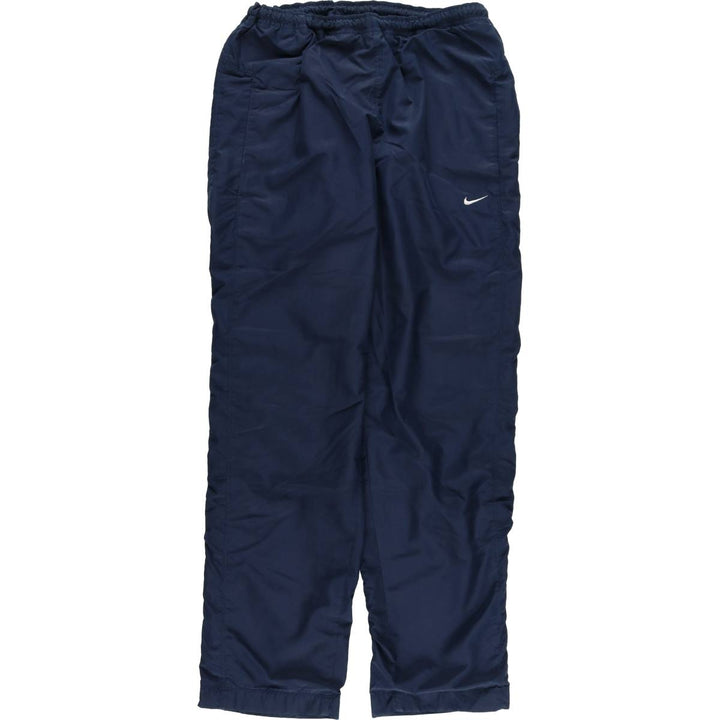 00'S Nike Warm-up Pants, Nylon Pants, Rustling Pants, Men's M Size polyester blue type Vintage Second Hand