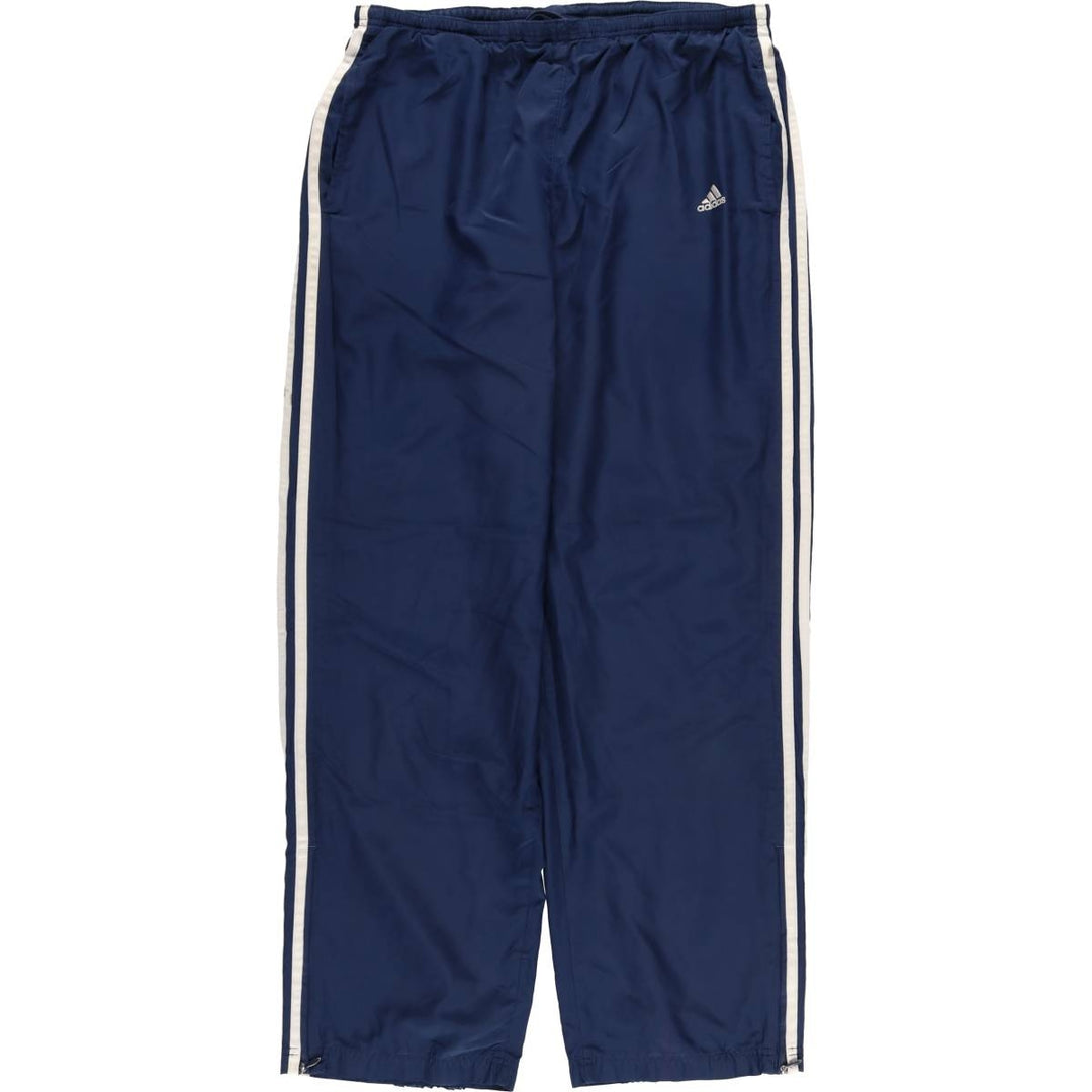 00'S Adidas nylon pants, rustling pants, men's size L Nylon blue type Vintage Second Hand