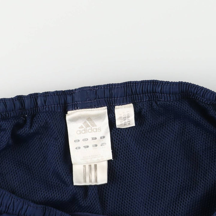 00'S Adidas nylon pants, rustling pants, men's size L Nylon blue type Vintage Second Hand