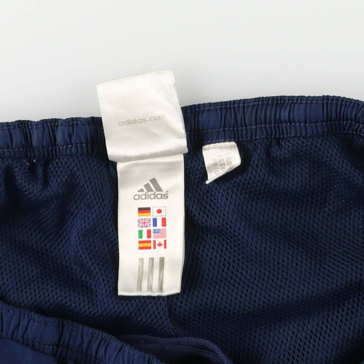 00'S Adidas nylon pants, rustling pants, men's size L Nylon blue type Vintage Second Hand