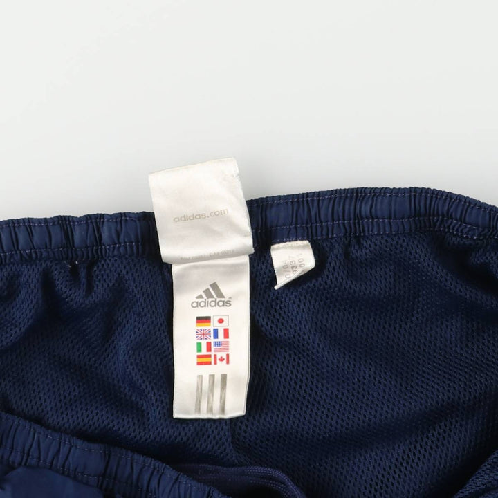 00'S Adidas nylon pants, rustling pants, men's size L Nylon blue type Vintage Second Hand