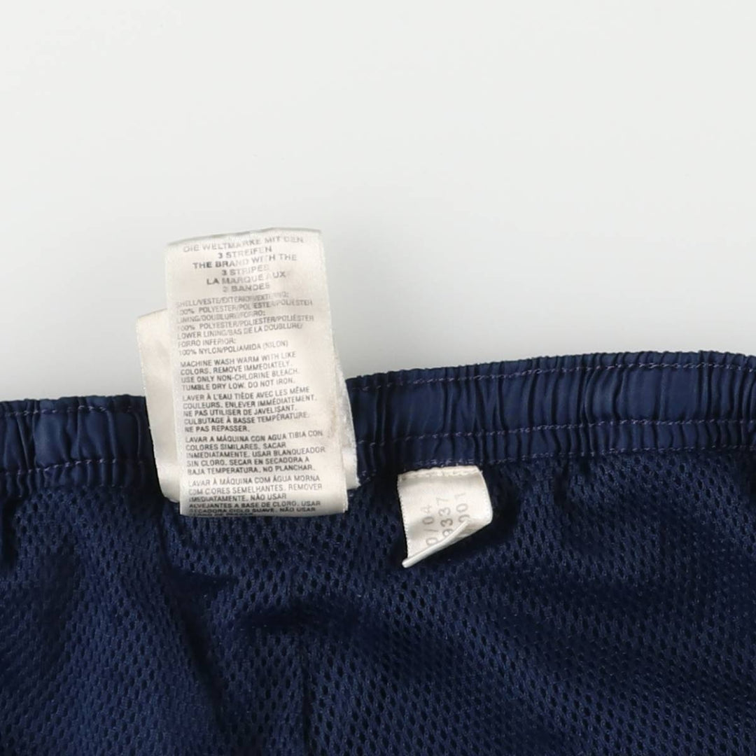 00'S Adidas nylon pants, rustling pants, men's size L Nylon blue type Vintage Second Hand