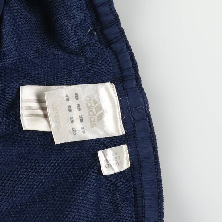 00'S Adidas nylon pants, rustling pants, men's size L Nylon blue type Vintage Second Hand