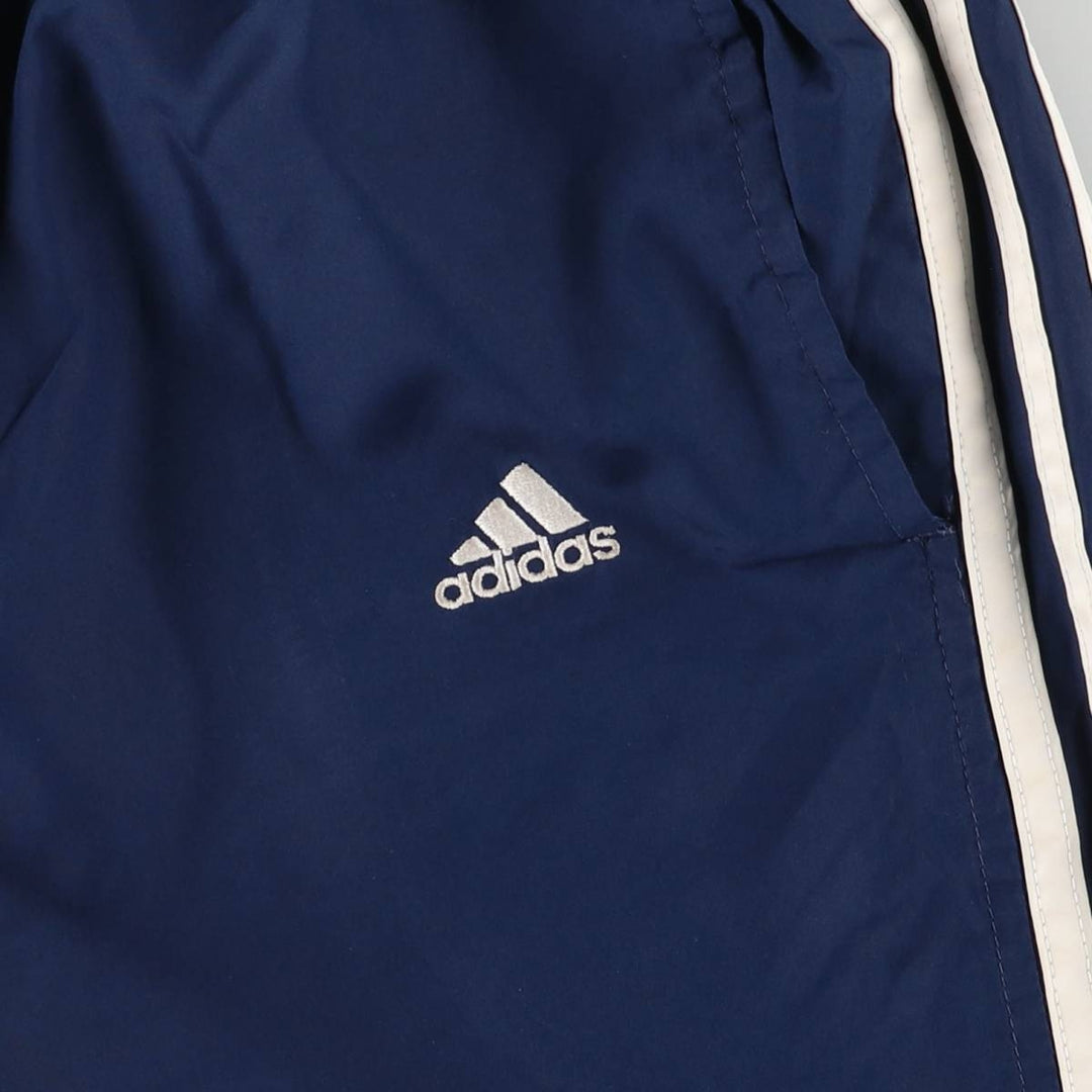 00'S Adidas nylon pants, rustling pants, men's size L Nylon blue type Vintage Second Hand