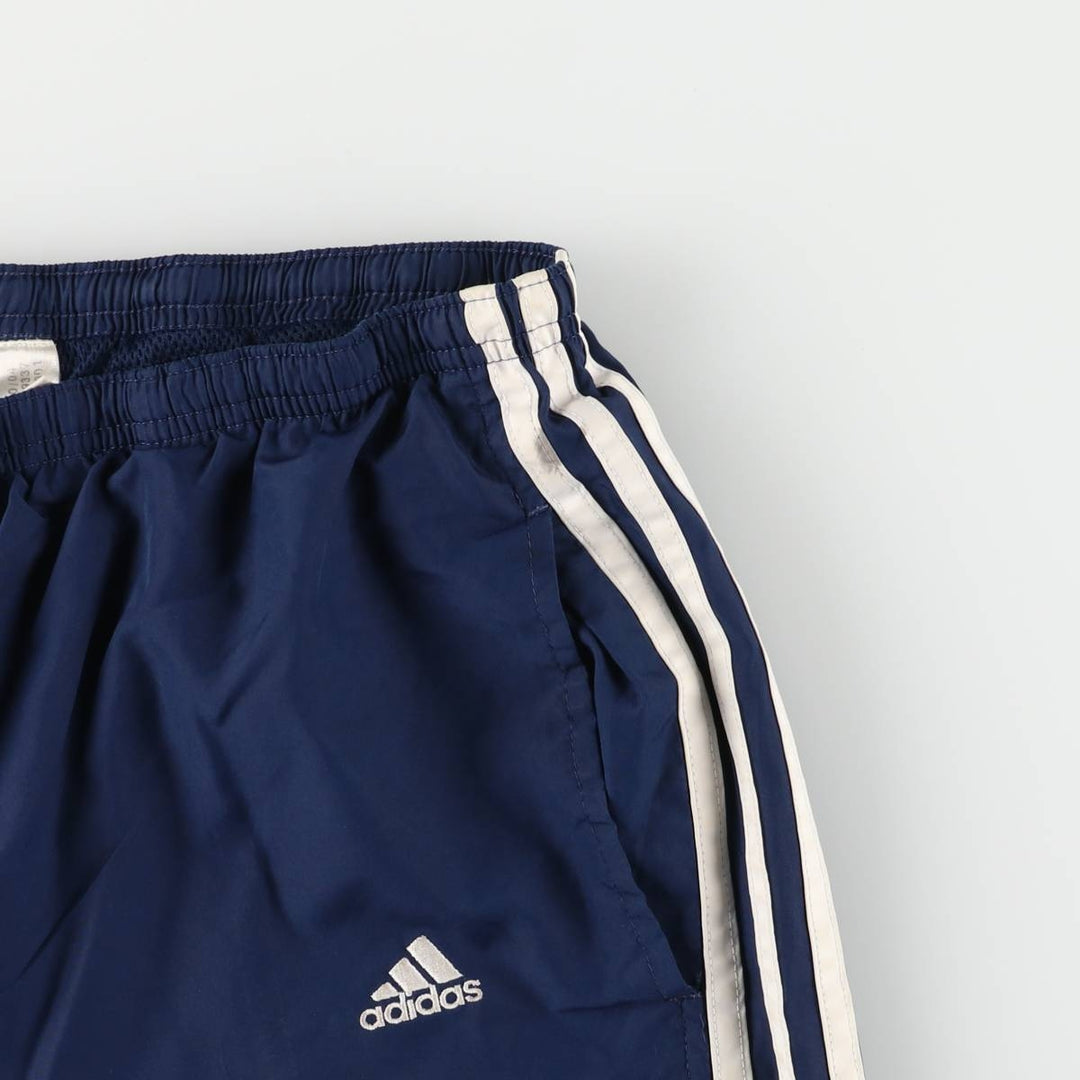 00'S Adidas nylon pants, rustling pants, men's size L Nylon blue type Vintage Second Hand