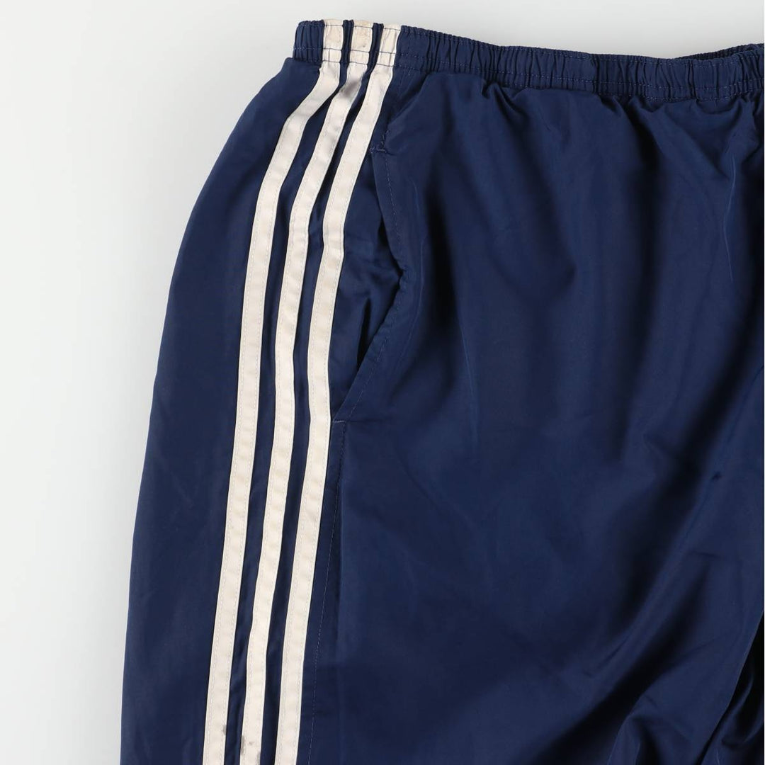 00'S Adidas nylon pants, rustling pants, men's size L Nylon blue type Vintage Second Hand