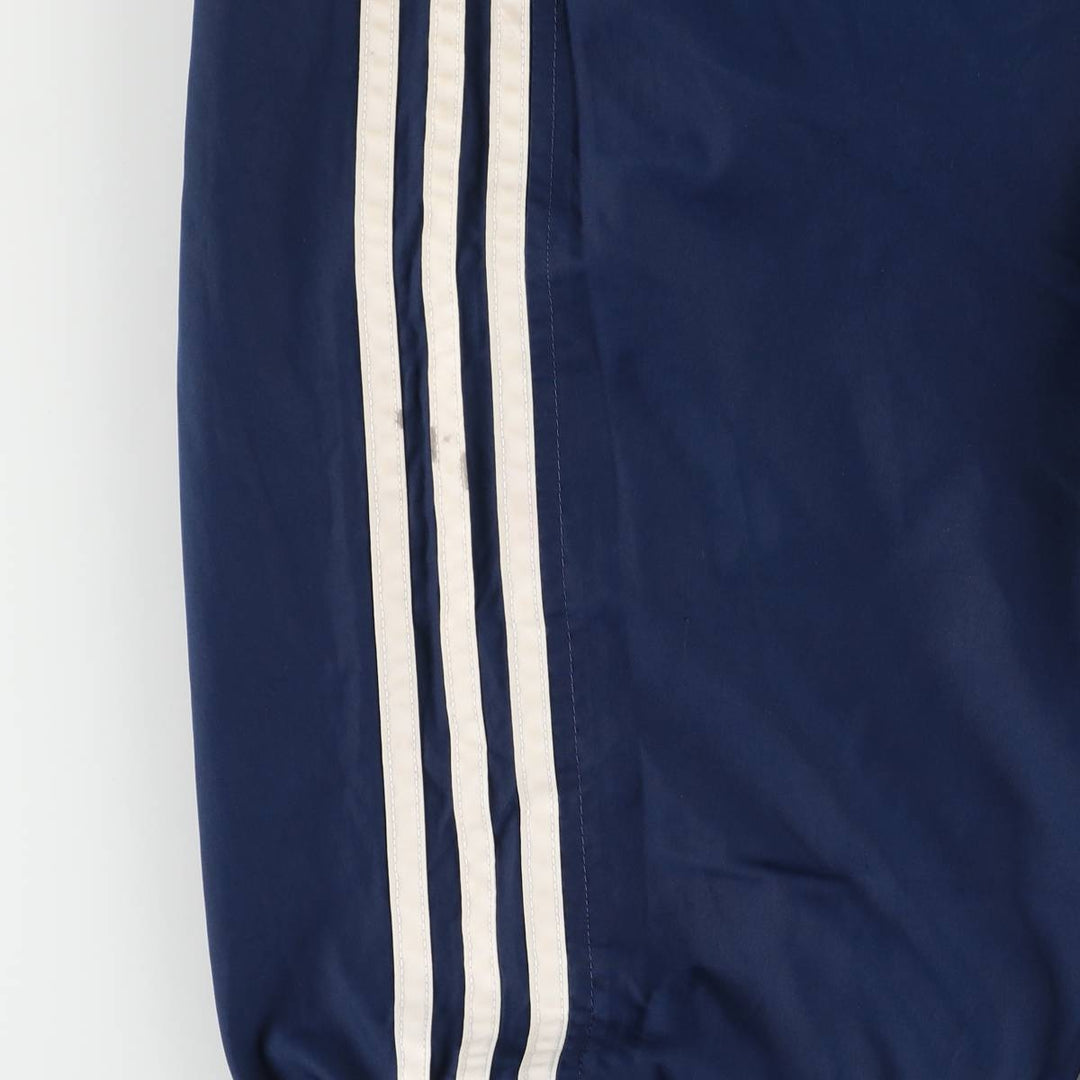 00'S Adidas nylon pants, rustling pants, men's size L Nylon blue type Vintage Second Hand