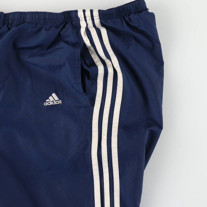00'S Adidas nylon pants, rustling pants, men's size L Nylon blue type Vintage Second Hand