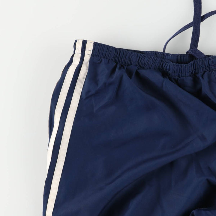 00'S Adidas nylon pants, rustling pants, men's size L Nylon blue type Vintage Second Hand