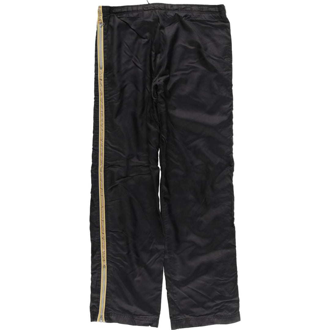 00'S Nike Warm-up Pants, Nylon Pants, Rustling Pants, Men's XL Size Nylon black type Vintage Second Hand