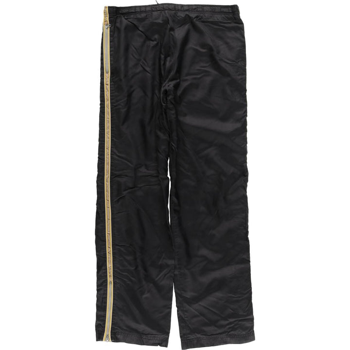 00'S Nike Warm-up Pants, Nylon Pants, Rustling Pants, Men's XL Size Nylon black type Vintage Second Hand