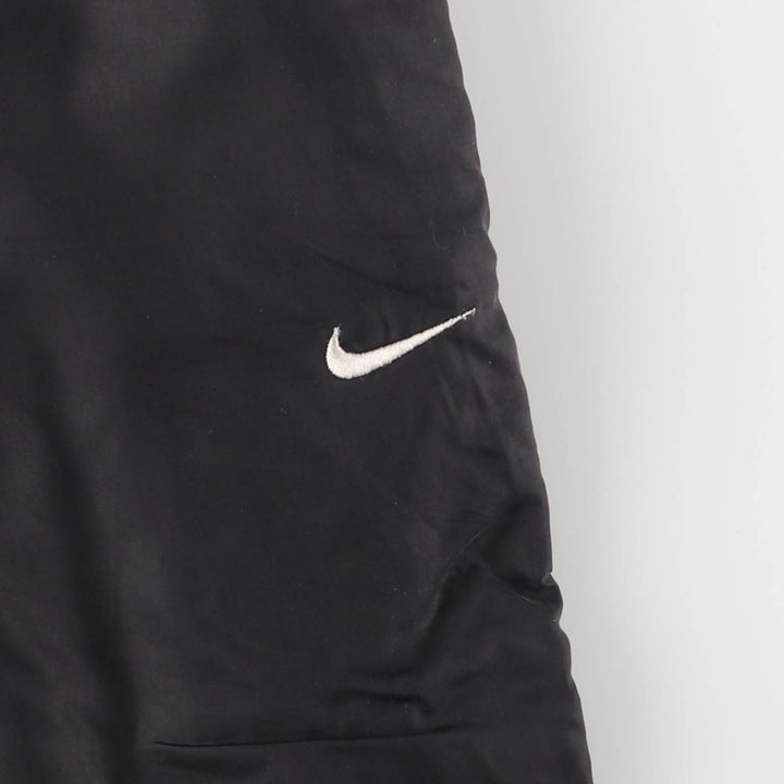 00'S Nike Warm-up Pants, Nylon Pants, Rustling Pants, Men's XL Size Nylon black type Vintage Second Hand