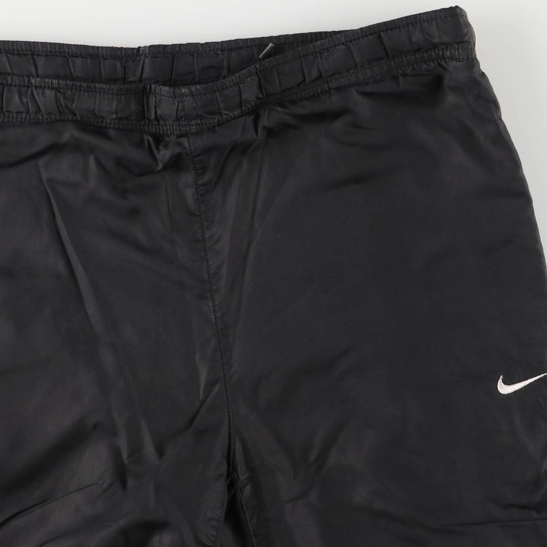 00'S Nike Warm-up Pants, Nylon Pants, Rustling Pants, Men's XL Size Nylon black type Vintage Second Hand