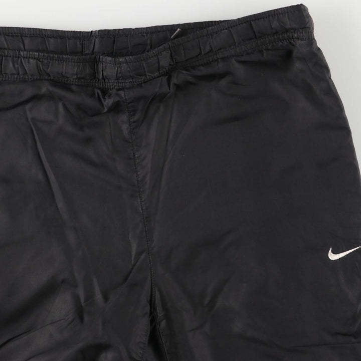 00'S Nike Warm-up Pants, Nylon Pants, Rustling Pants, Men's XL Size Nylon black type Vintage Second Hand