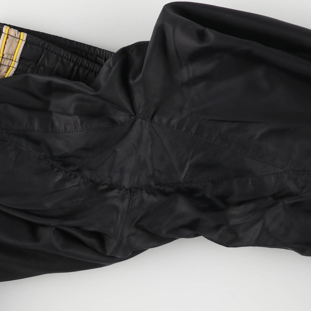 00'S Nike Warm-up Pants, Nylon Pants, Rustling Pants, Men's XL Size Nylon black type Vintage Second Hand