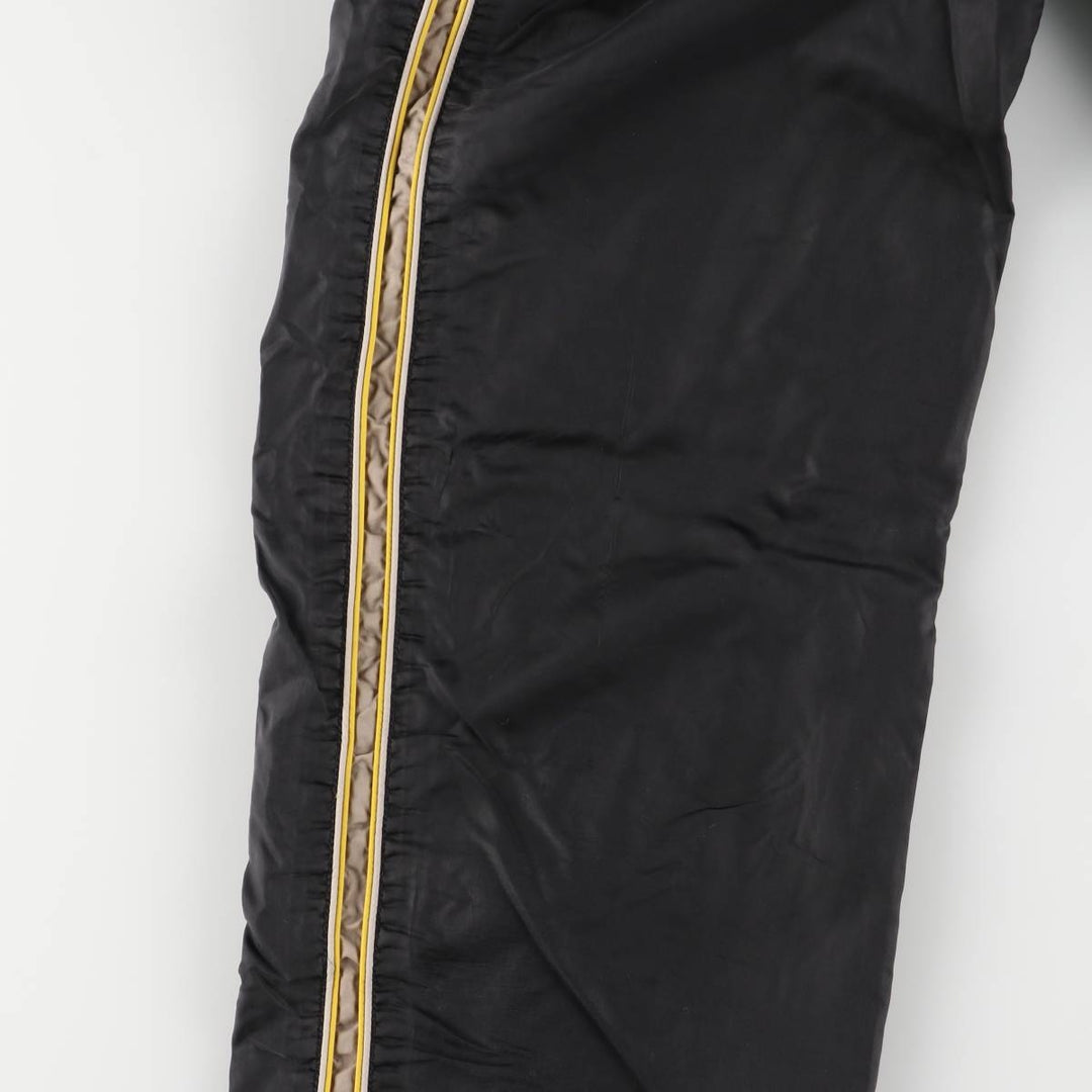 00'S Nike Warm-up Pants, Nylon Pants, Rustling Pants, Men's XL Size Nylon black type Vintage Second Hand