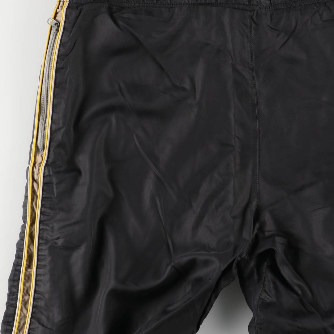 00'S Nike Warm-up Pants, Nylon Pants, Rustling Pants, Men's XL Size Nylon black type Vintage Second Hand