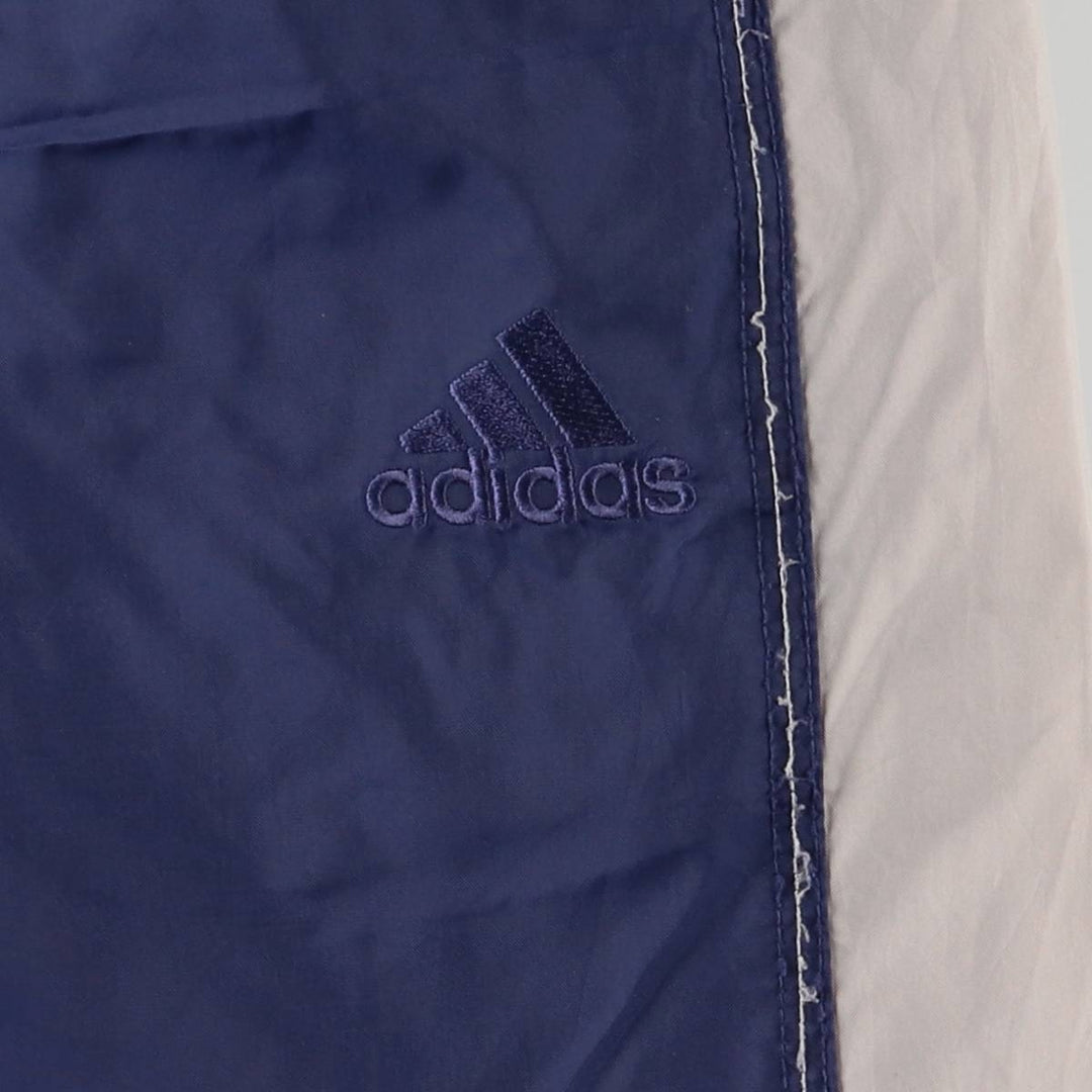 00'S Adidas nylon pants, rustling pants, men's size M Nylon Navy blue Vintage Second Hand