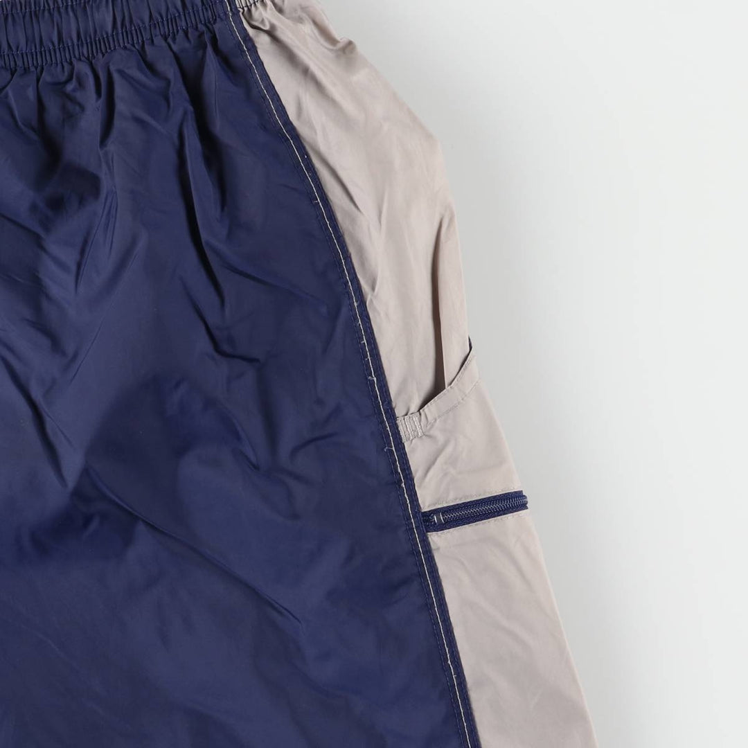 00'S Adidas nylon pants, rustling pants, men's size M Nylon Navy blue Vintage Second Hand